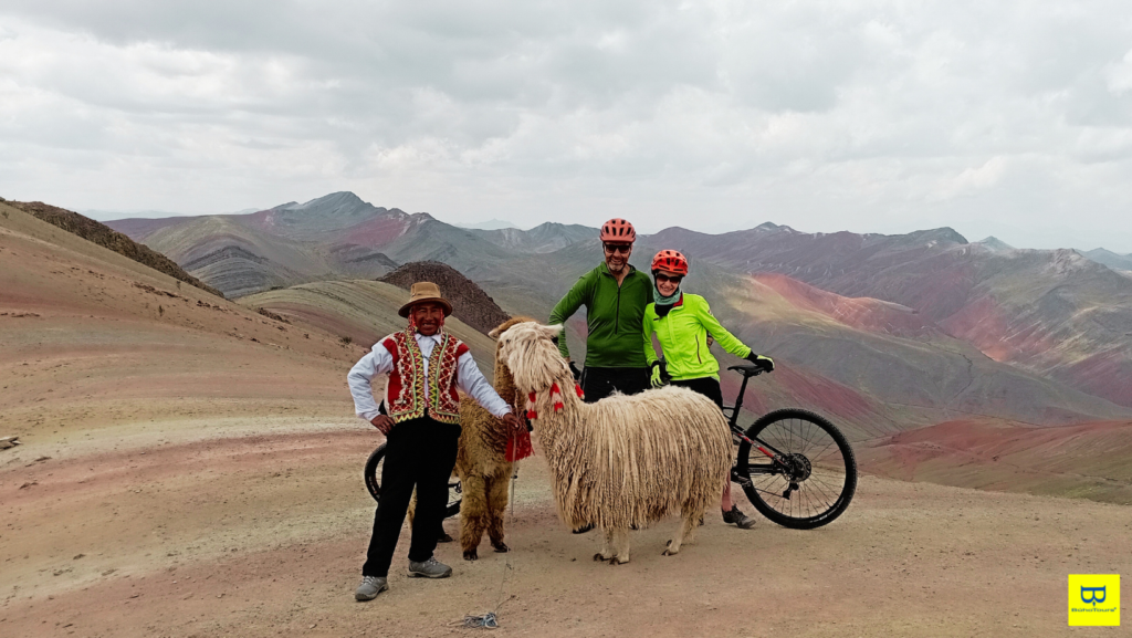 Palcoyo rainbow mountain biking mtb peru Cusco andes