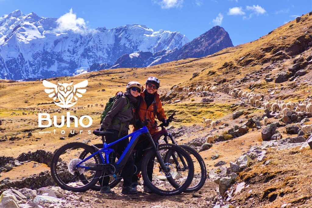 ausangate biking and trekking tour family
