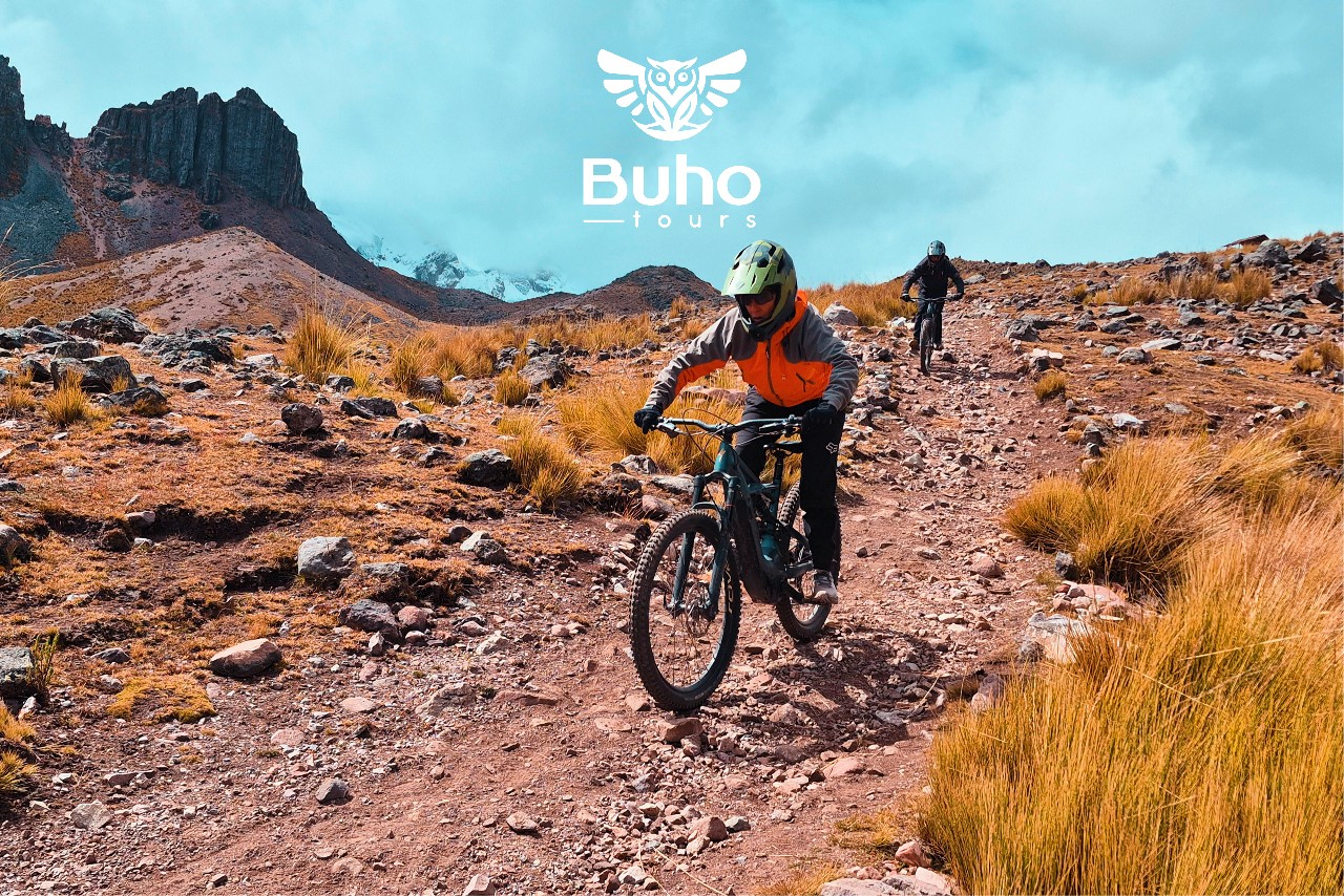 Peruvian andes expeditions mountain bike rainbow mountain